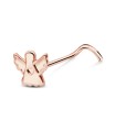 Silver Curved Nose Stud NSKB-1827